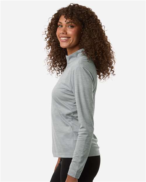 AllPro Women's Pro-Lock Performance Mélange Quarter-Zip Pullover - 4HM70L Silver Melange