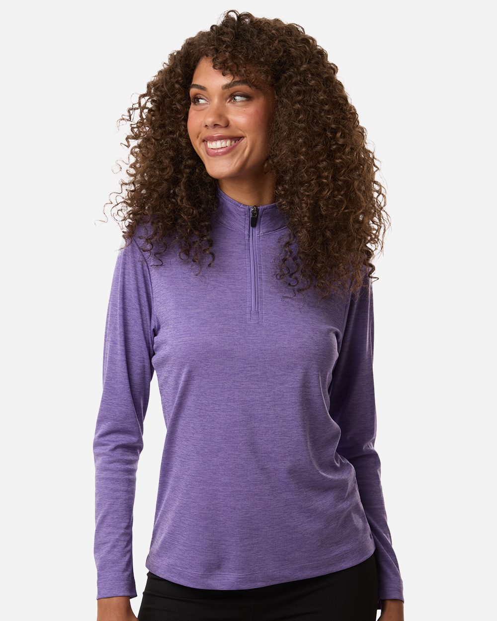 AllPro Women's Pro-Lock Performance Mélange Quarter-Zip Pullover - 4HM70L
