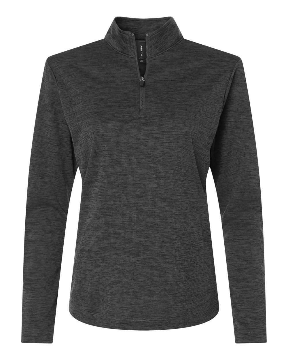 AllPro Women's Pro-Lock Performance Mélange Quarter-Zip Pullover - 4HM70L Black Melange