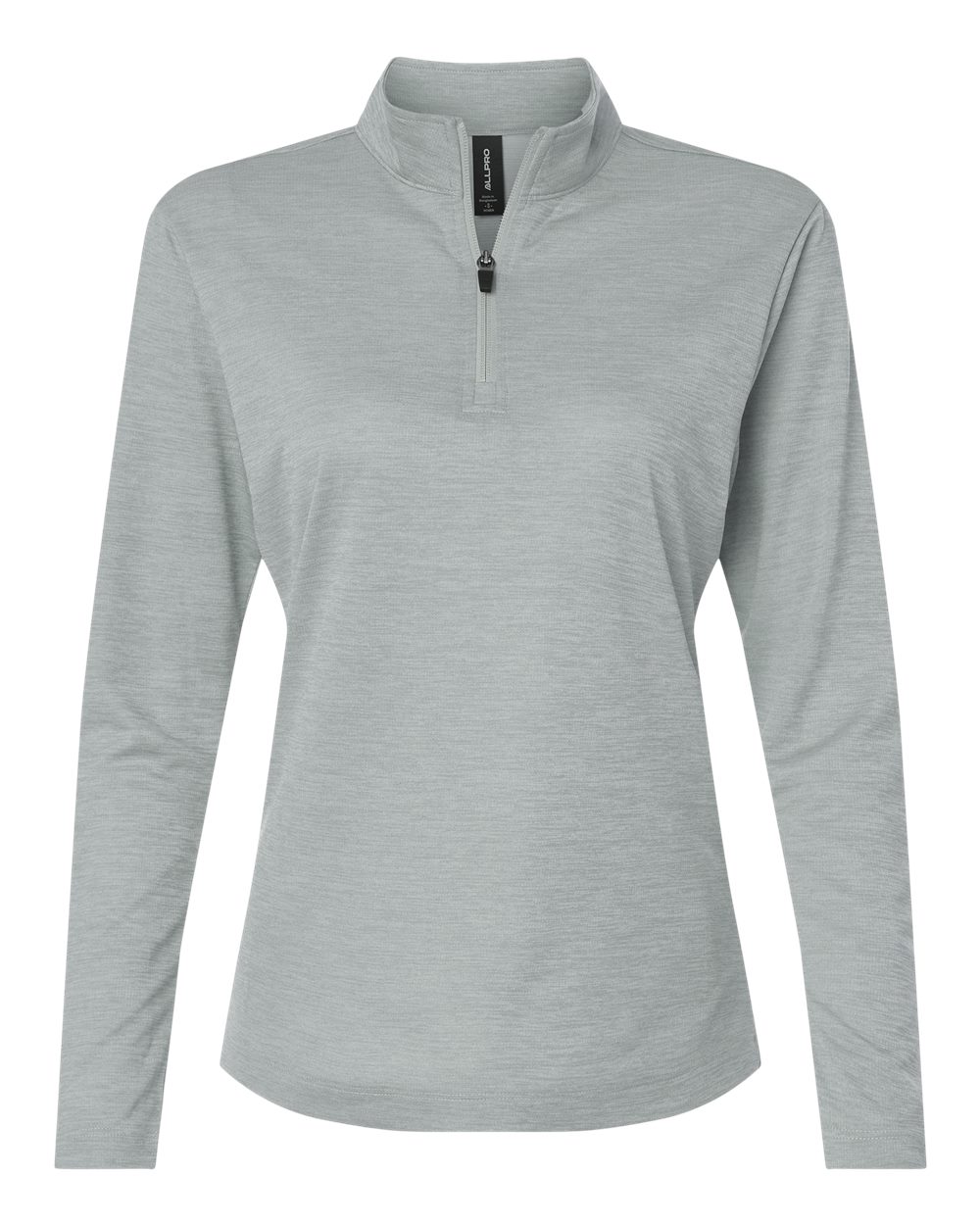 AllPro Women's Pro-Lock Performance Mélange Quarter-Zip Pullover - 4HM70L Silver Melange