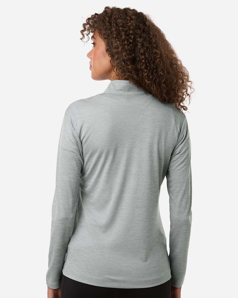 AllPro Women's Pro-Lock Performance Mélange Quarter-Zip Pullover - 4HM70L Silver Melange