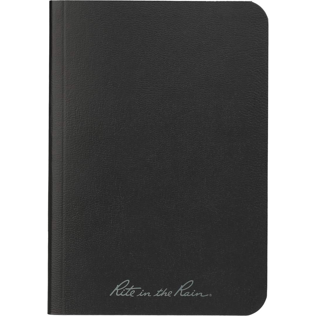 Rite in the Rain 3.5" x 5.25" Rite in the Rain Soft Cover Notebook - 0913-08 Black