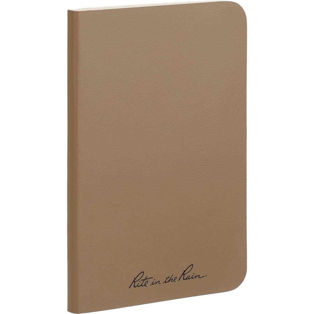 Rite in the Rain 3.5" x 5.25" Rite in the Rain Soft Cover Notebook - 0913-08 Tan