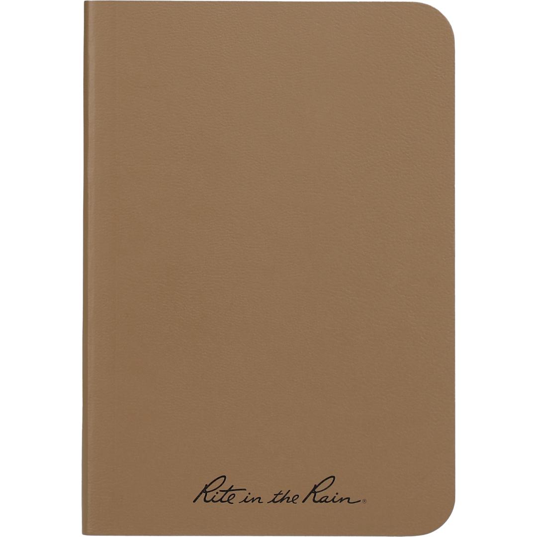 Rite in the Rain 3.5" x 5.25" Rite in the Rain Soft Cover Notebook - 0913-08 Tan