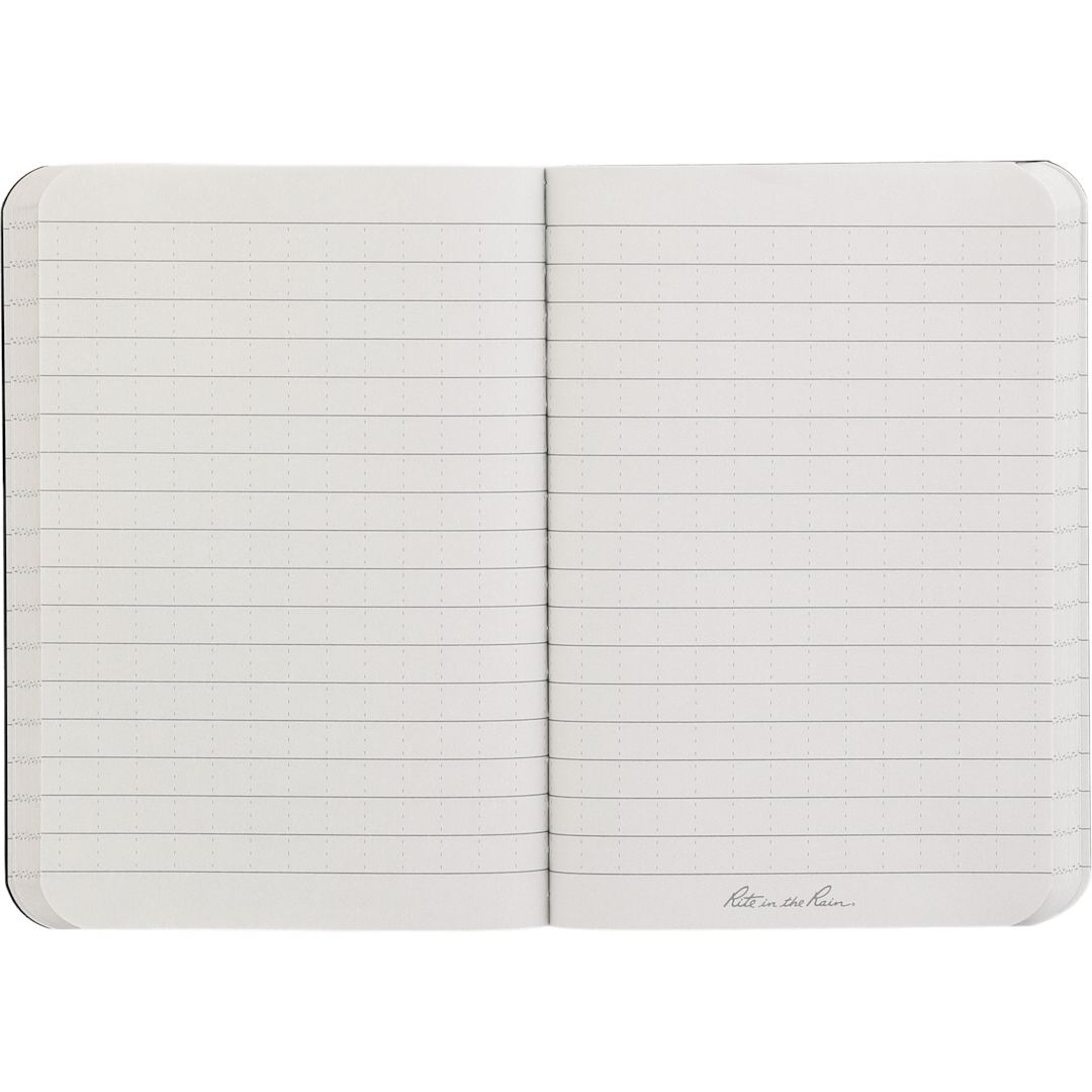 Rite in the Rain 3.5" x 5.25" Rite in the Rain Soft Cover Notebook - 0913-08 Black