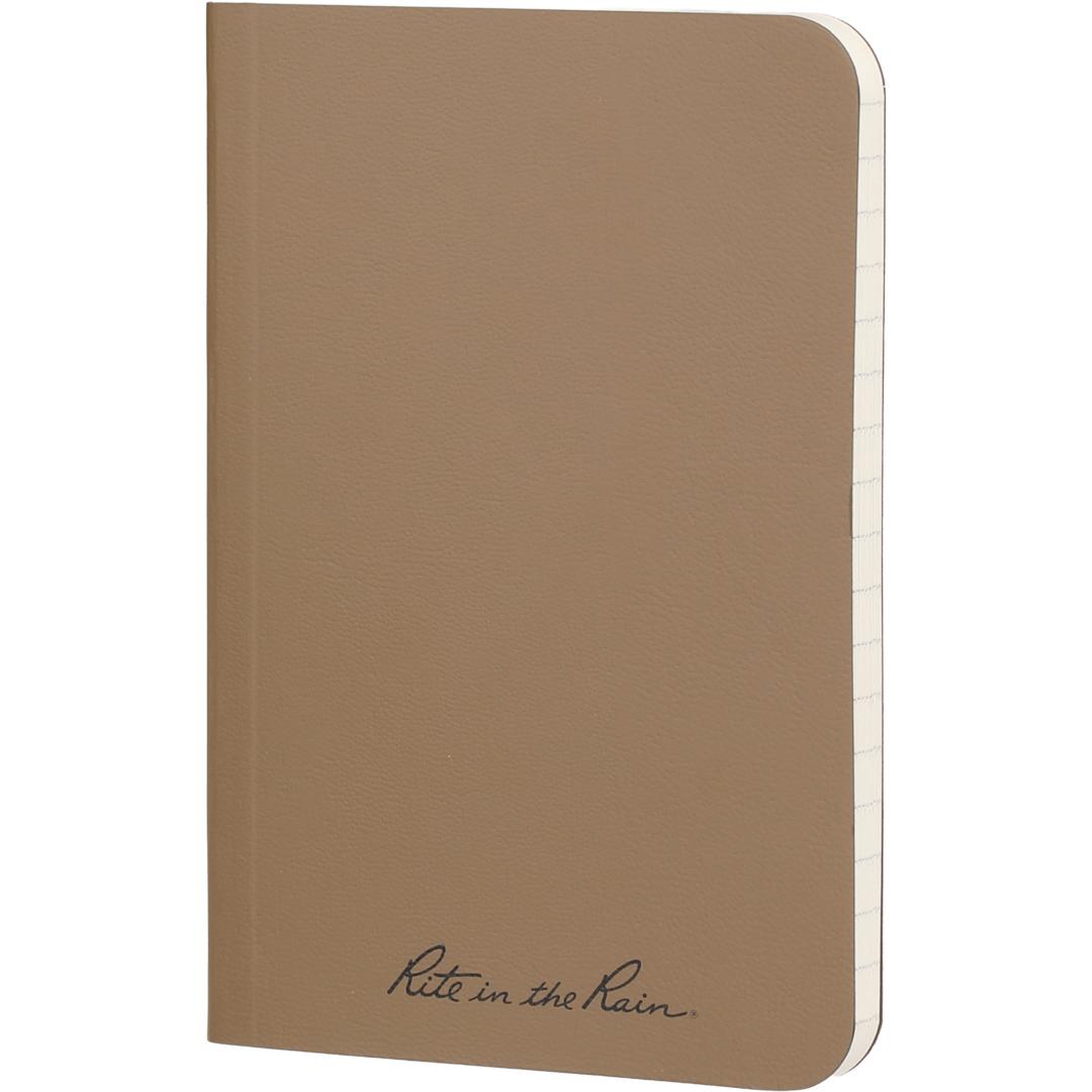Rite in the Rain 3.5" x 5.25" Rite in the Rain Soft Cover Notebook - 0913-08 Tan