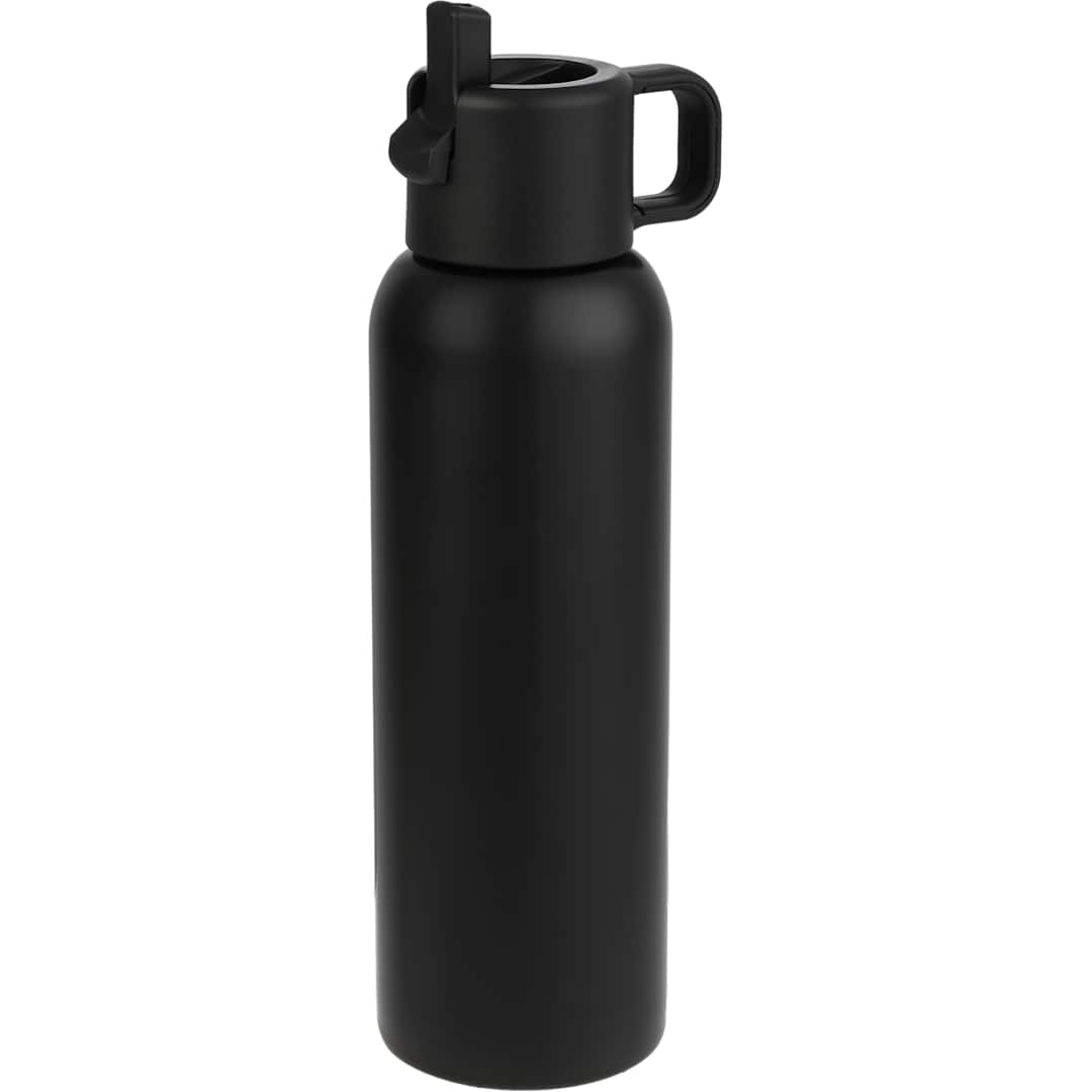 Clio Eco-Friendly Straw Lid Vacuum Bottle 22oz - 1602-34 Black