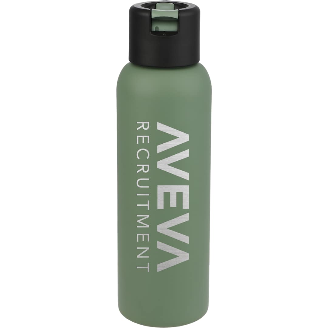 Clio Eco-Friendly Straw Lid Vacuum Bottle 22oz - 1602-34 Green