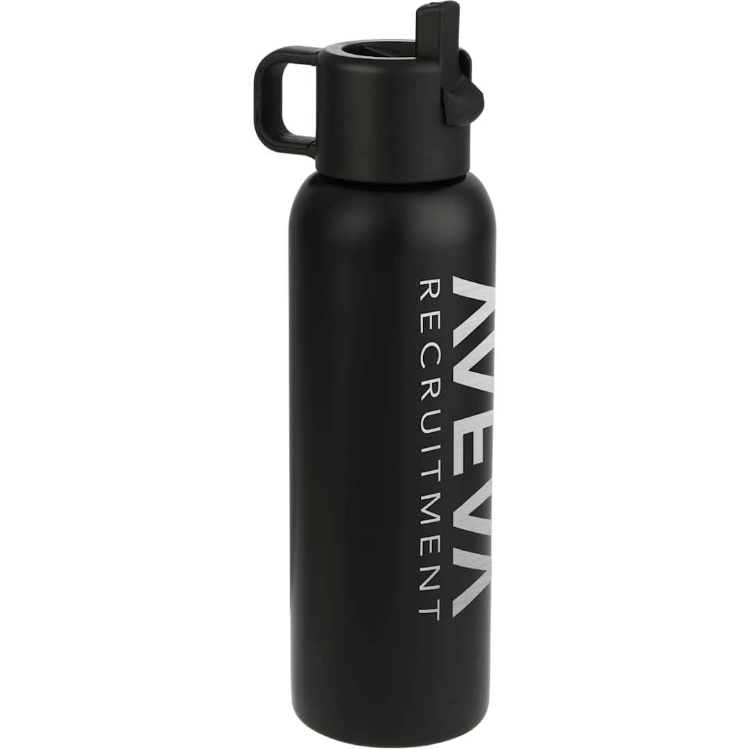 Clio Eco-Friendly Straw Lid Vacuum Bottle 22oz - 1602-34 Black