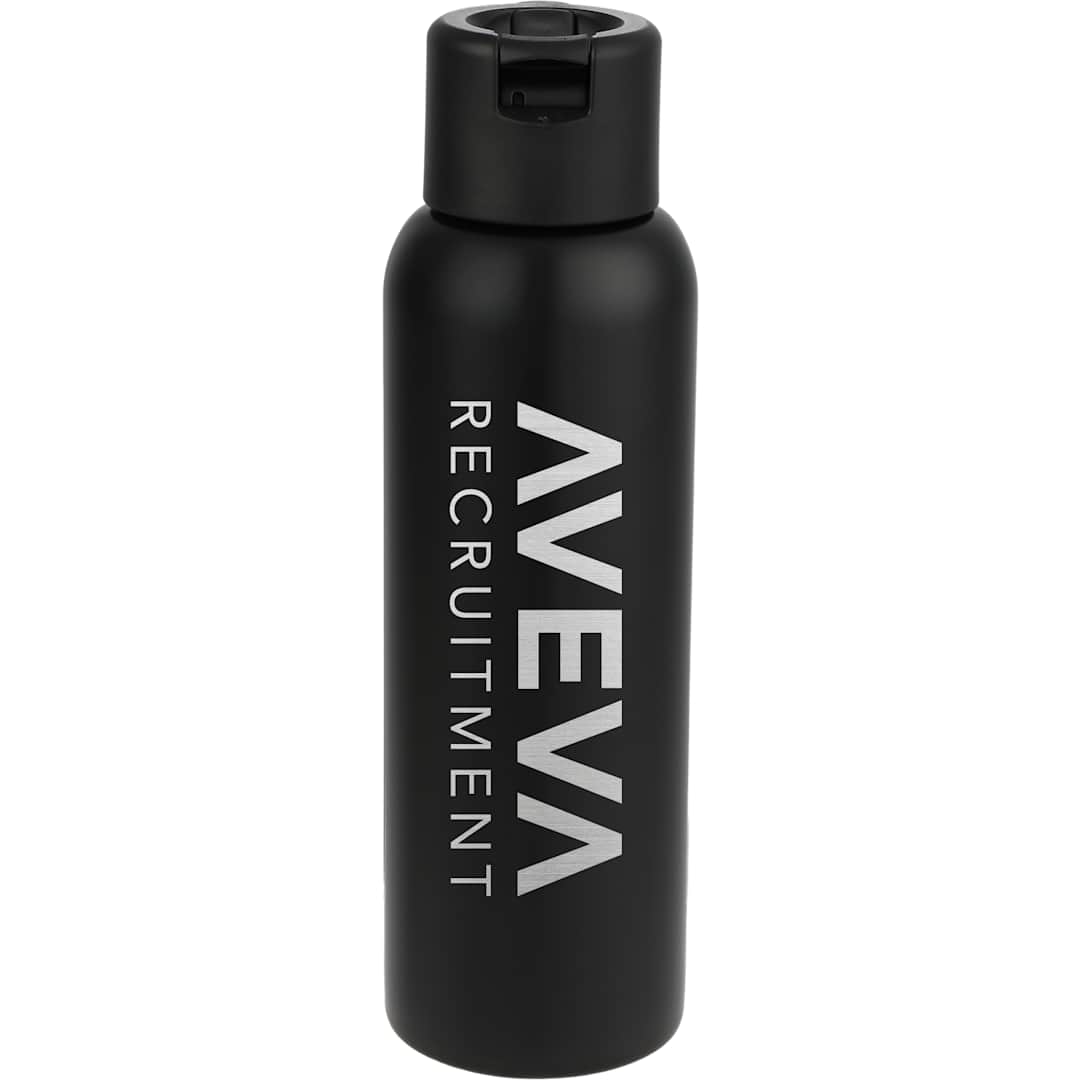 Clio Eco-Friendly Straw Lid Vacuum Bottle 22oz - 1602-34 Black