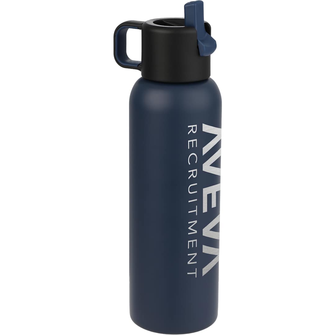 Clio Eco-Friendly Straw Lid Vacuum Bottle 22oz - 1602-34 Blue