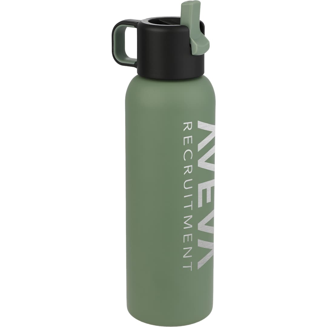 Clio Eco-Friendly Straw Lid Vacuum Bottle 22oz - 1602-34 Green