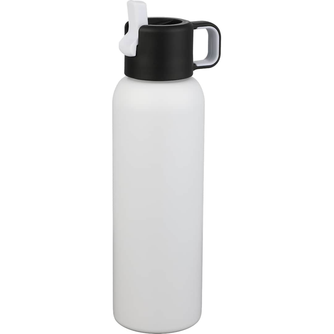 Clio Eco-Friendly Straw Lid Vacuum Bottle 22oz - 1602-34 White