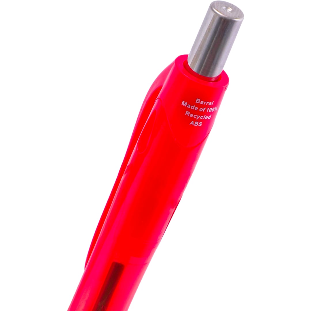 Carlow Recycled Gel Pen - SM-5348 Red