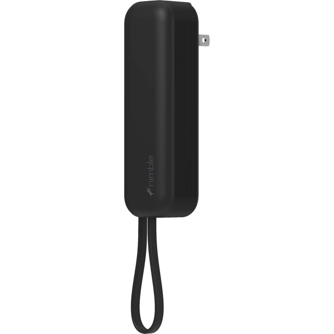 Nimble Wally Pro 20 5000 mAh Powerbank and Wall Charger - 7125-08 Black