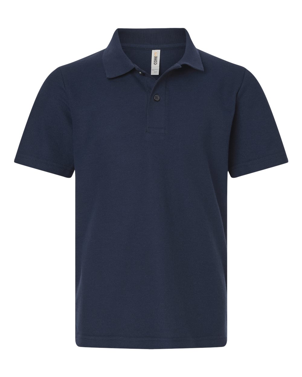 Core365 Youth Resolve CVC Performance Pique Polo - CE106Y Classic Navy
