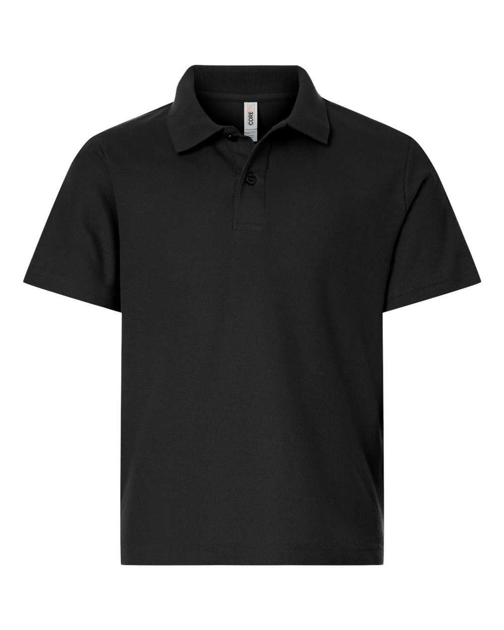 Core365 Youth Resolve CVC Performance Pique Polo - CE106Y Black