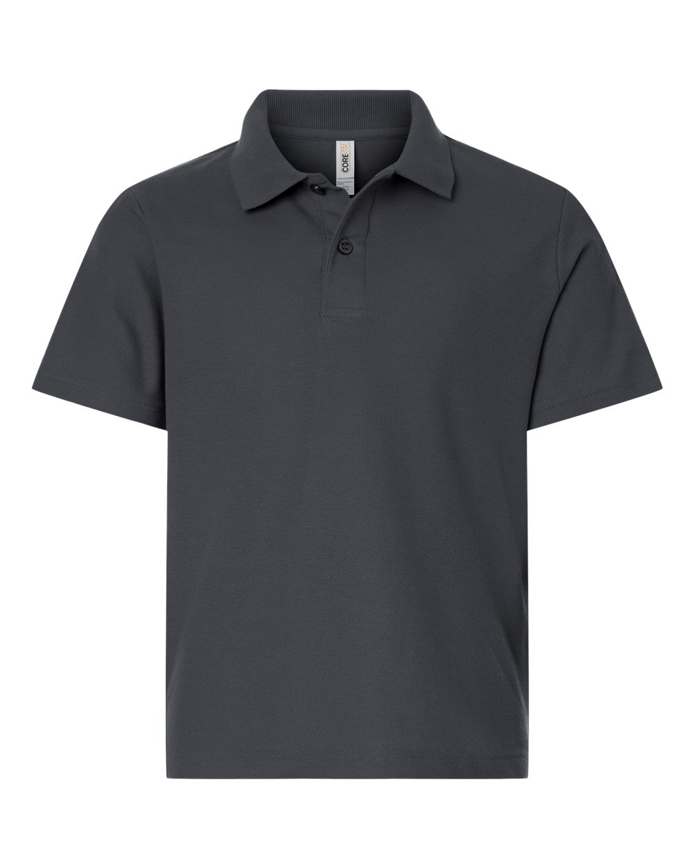 Core365 Youth Resolve CVC Performance Pique Polo - CE106Y Carbon