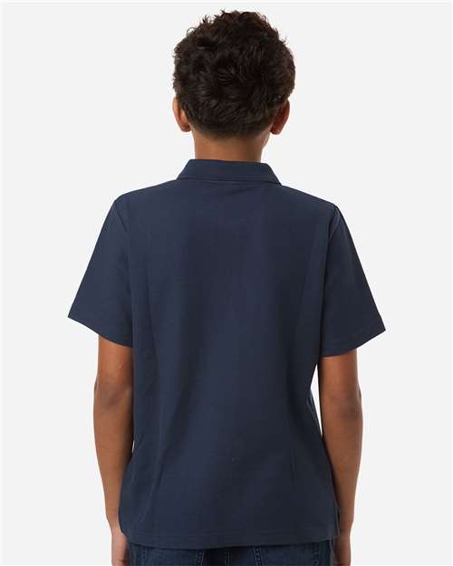 Core365 Youth Resolve CVC Performance Pique Polo - CE106Y Classic Navy