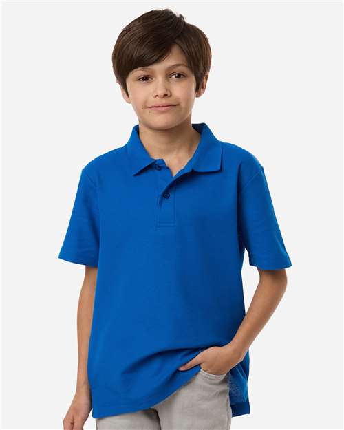 Core365 Youth Resolve CVC Performance Pique Polo - CE106Y True Royal
