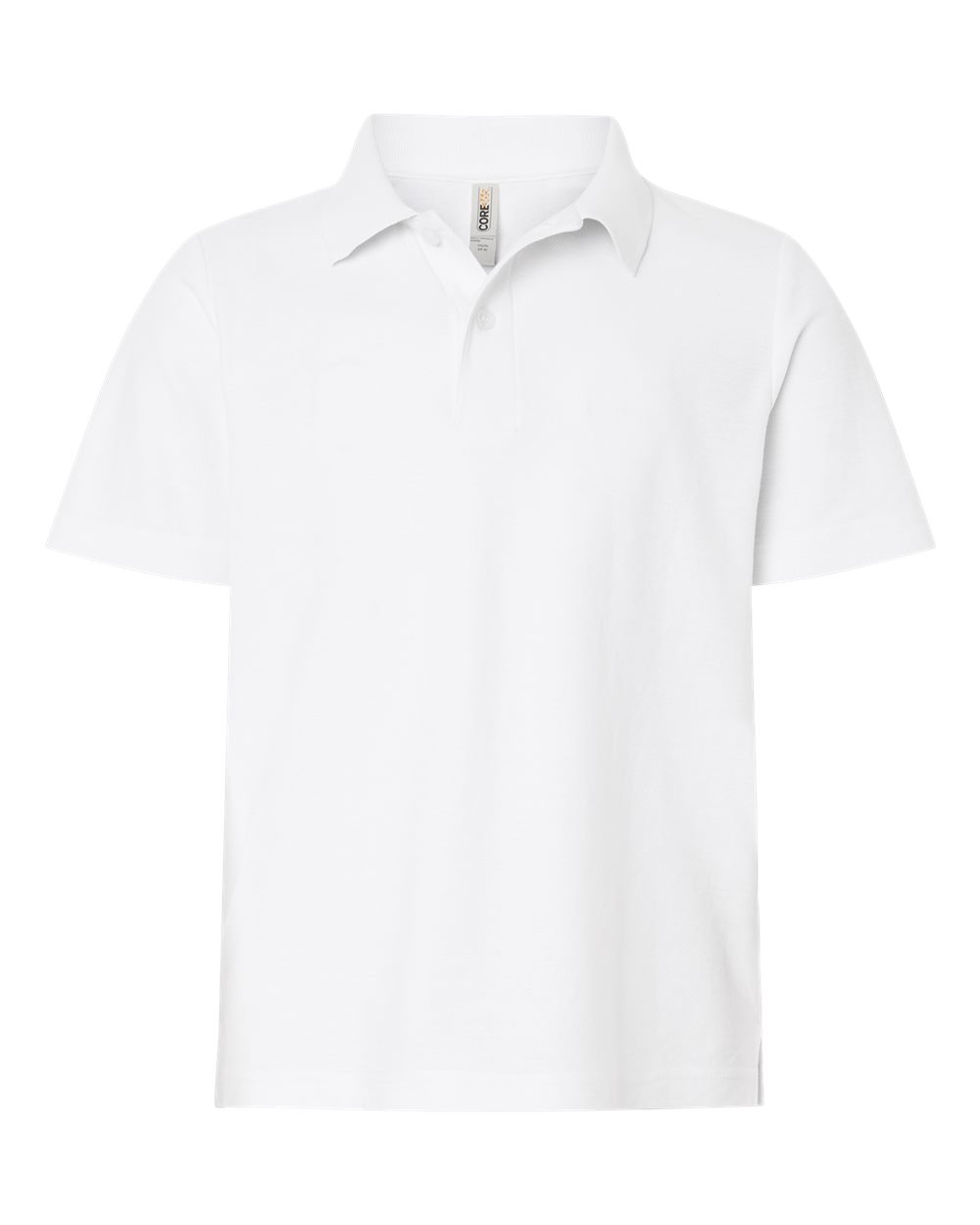 Core365 Youth Resolve CVC Performance Pique Polo - CE106Y White