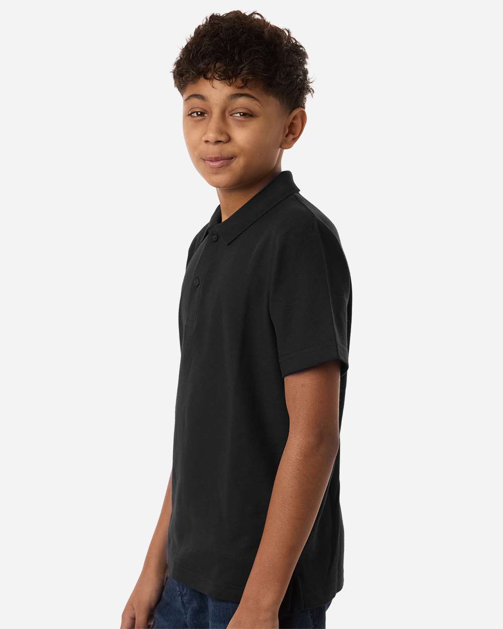 Core365 Youth Resolve CVC Performance Pique Polo - CE106Y Black
