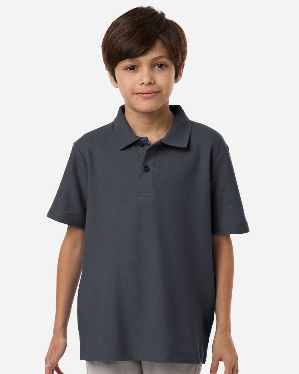 Core365 Youth Resolve CVC Performance Pique Polo - CE106Y Carbon