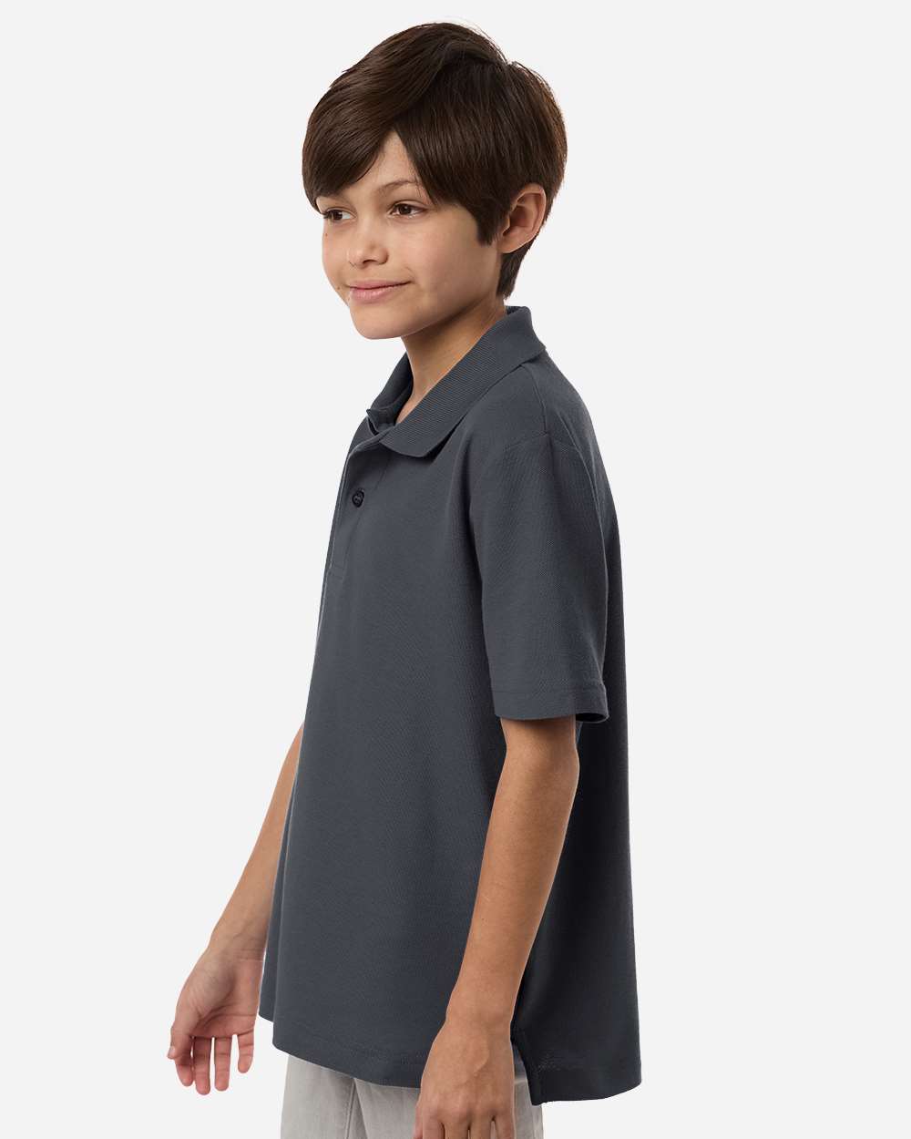 Core365 Youth Resolve CVC Performance Pique Polo - CE106Y Carbon