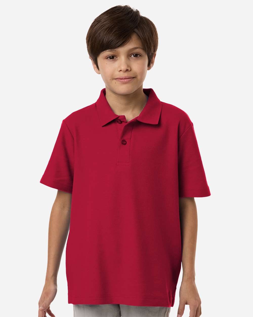 Core365 Youth Resolve CVC Performance Pique Polo - CE106Y Classic Red