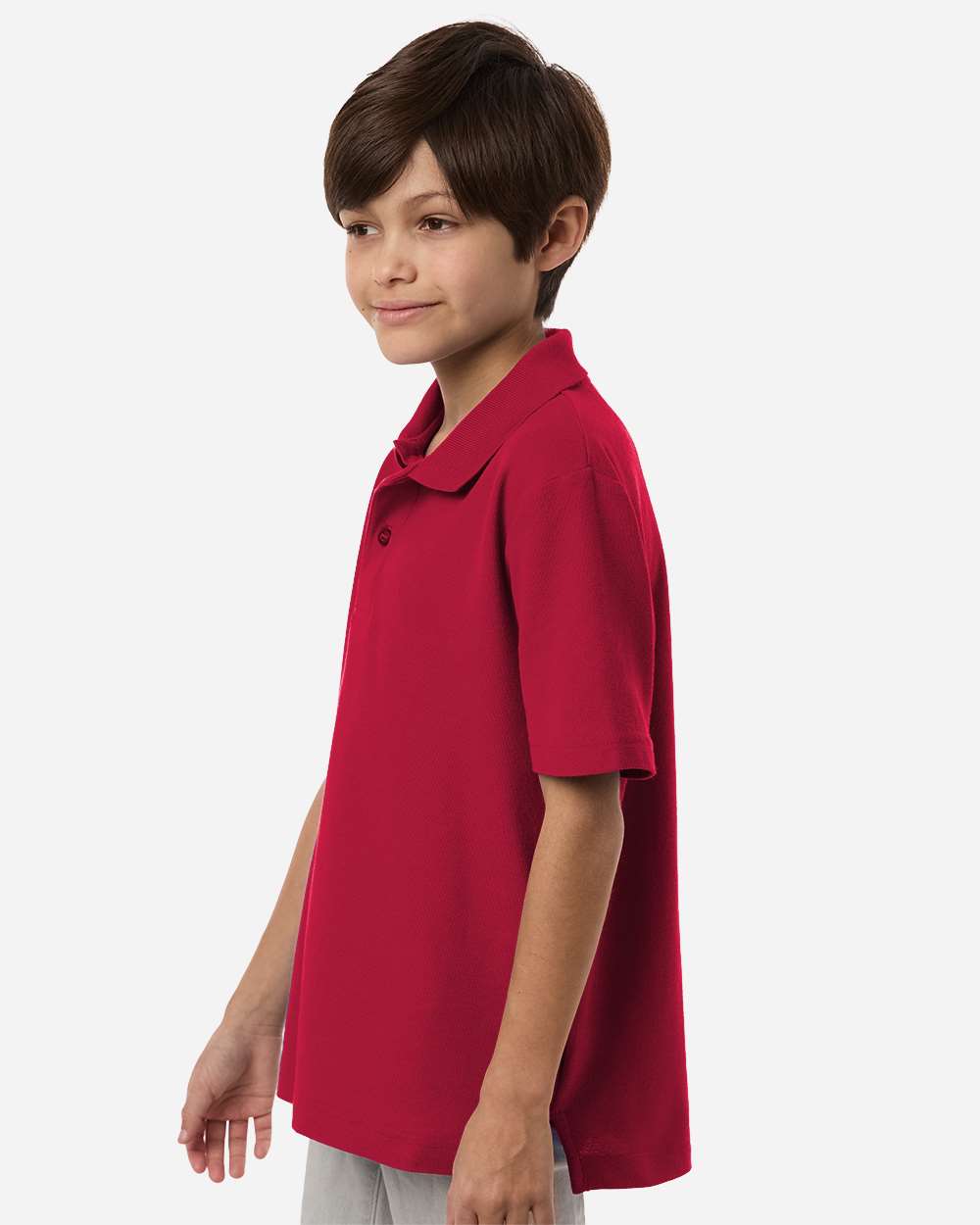 Core365 Youth Resolve CVC Performance Pique Polo - CE106Y Classic Red