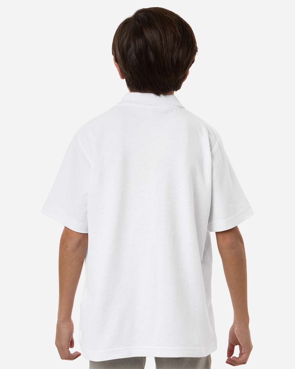 Core365 Youth Resolve CVC Performance Pique Polo - CE106Y White