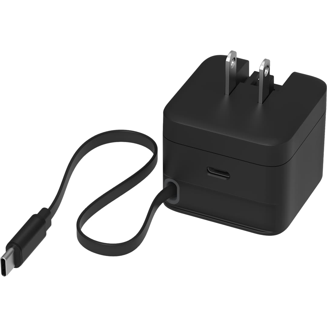 Nimble Wally Stretch 35 Wall Charger with cable - 7125-09 Black