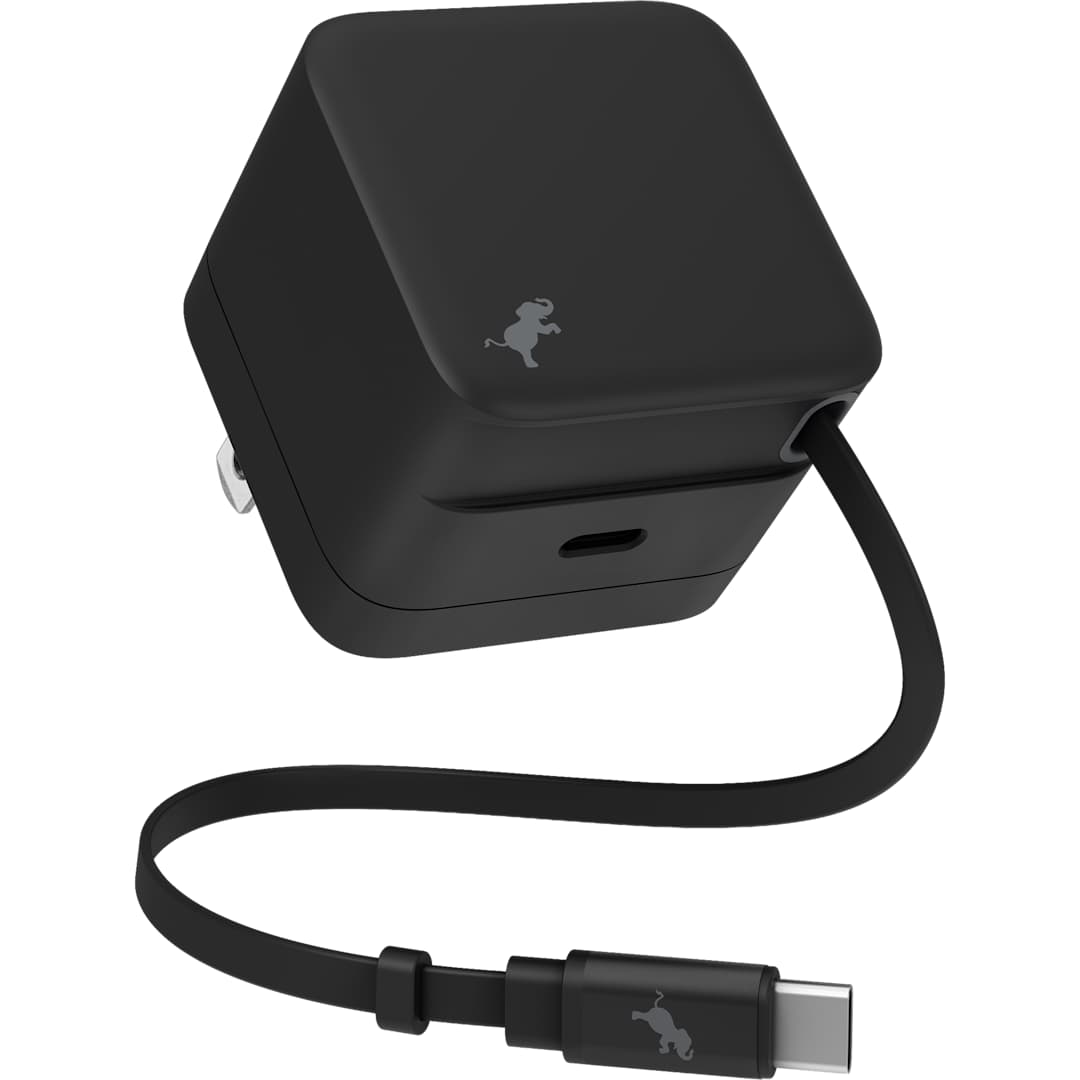 Nimble Wally Stretch 35 Wall Charger with cable - 7125-09 Black