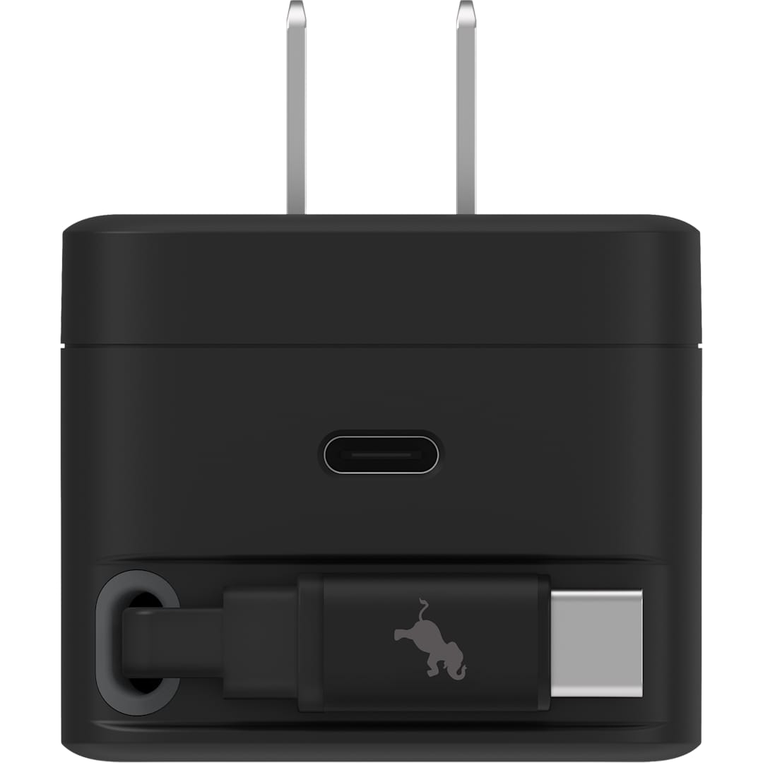 Nimble Wally Stretch 35 Wall Charger with cable - 7125-09 Black