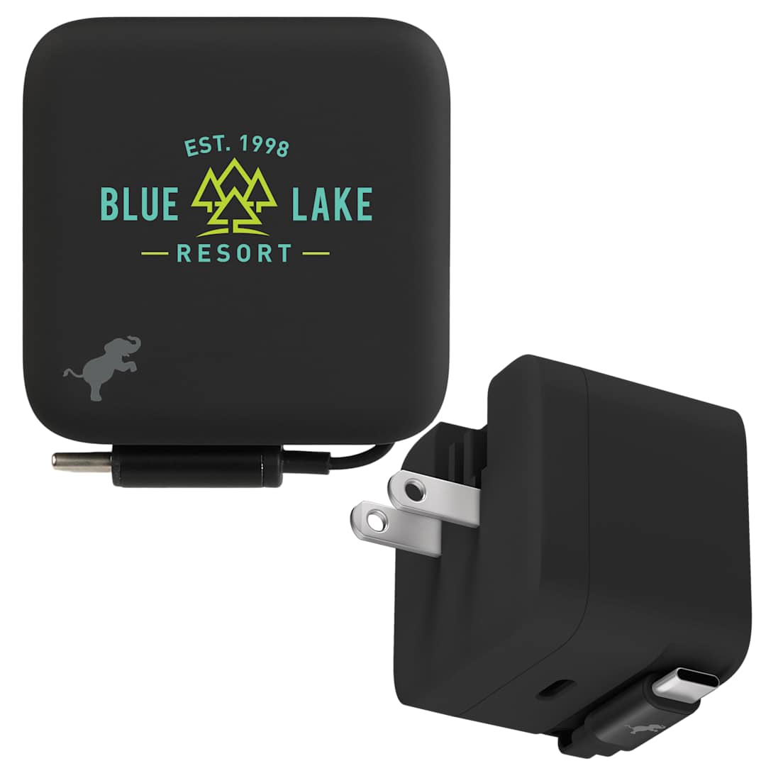 Nimble Wally Stretch 35 Wall Charger with cable - 7125-09 Black