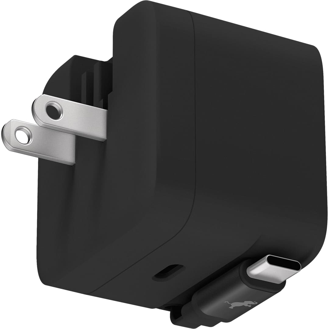 Nimble Wally Stretch 35 Wall Charger with cable - 7125-09 Black