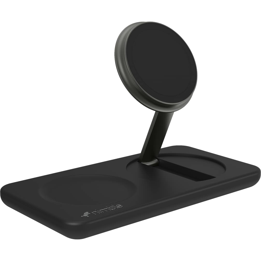 Nimble Nimble Podium 2-in-1 Wireless Charging Stand - 7125-10 Black