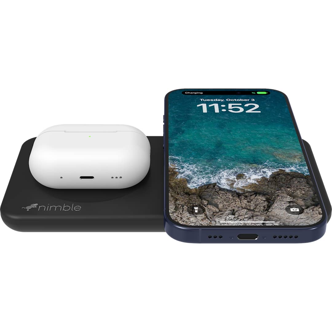 Nimble Nimble Podium 2-in-1 Wireless Charging Stand - 7125-10 Black