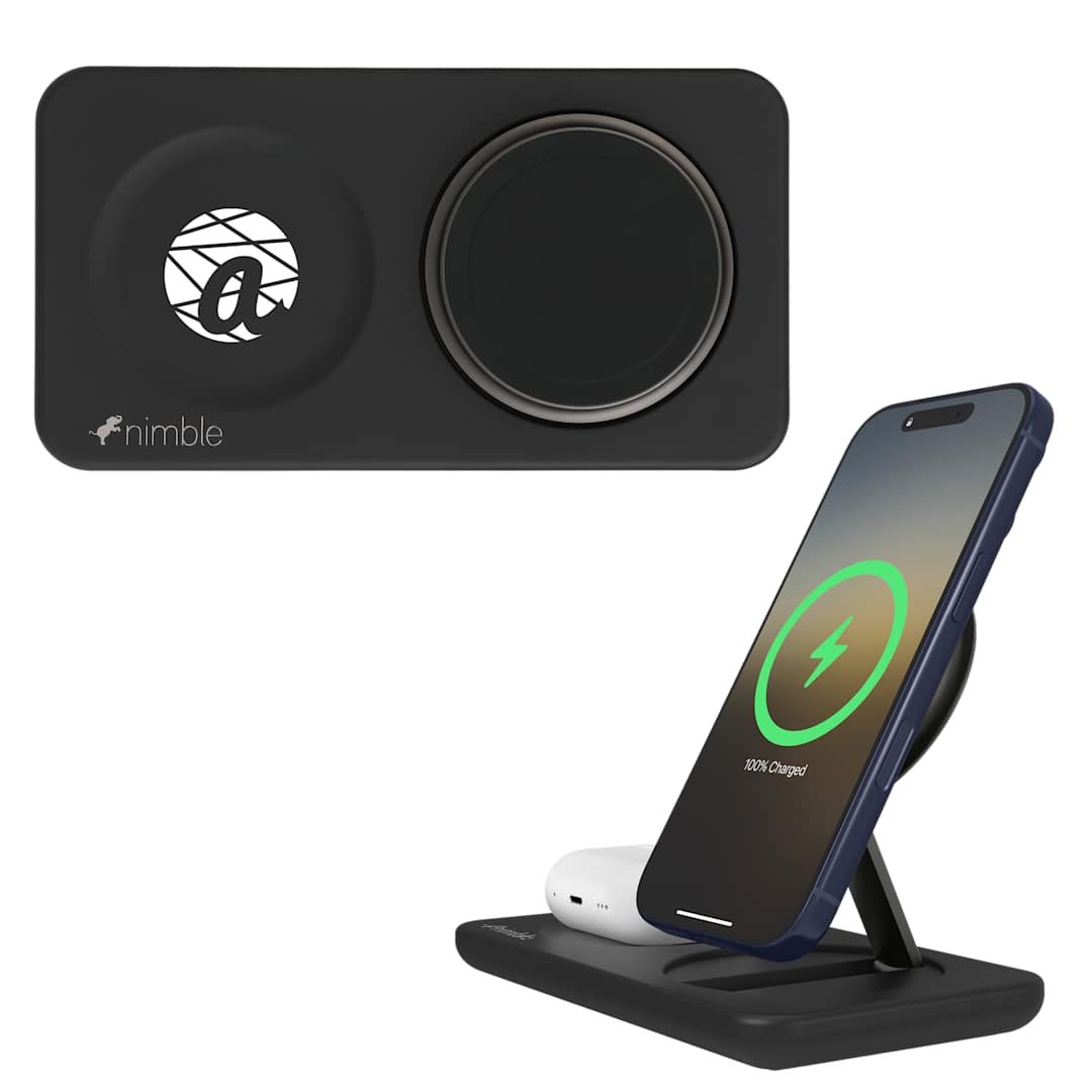Nimble Nimble Podium 2-in-1 Wireless Charging Stand - 7125-10 Black