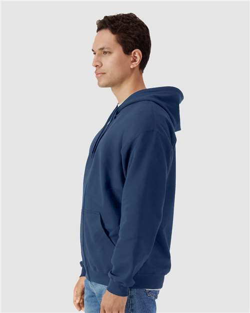 Gildan Unisex Softstyle® Full-Zip Hooded Sweatshirt - SF600 Navy