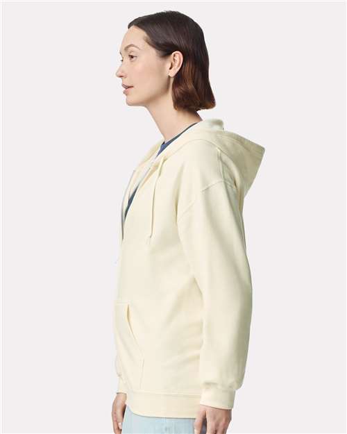 Gildan Unisex Softstyle® Full-Zip Hooded Sweatshirt - SF600 Off White