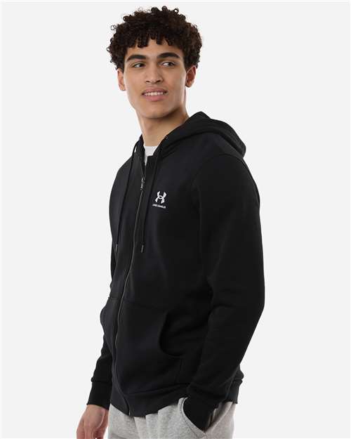 Under Armour Men's Icon Fleece Hooded Full-Zip - 1373881 Black- White