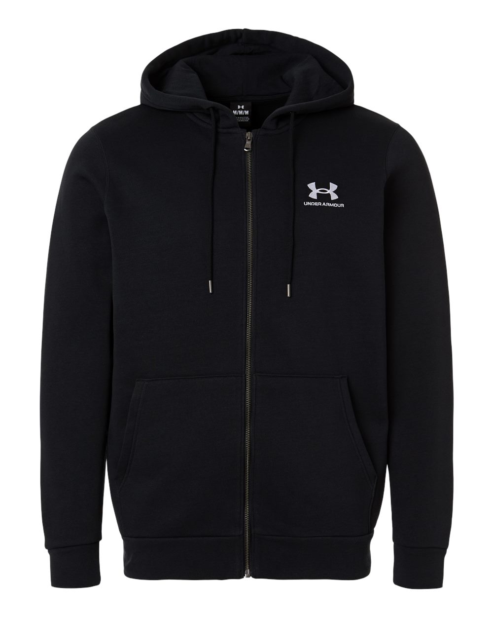 Under Armour Men's Icon Fleece Hooded Full-Zip - 1373881 Black- White