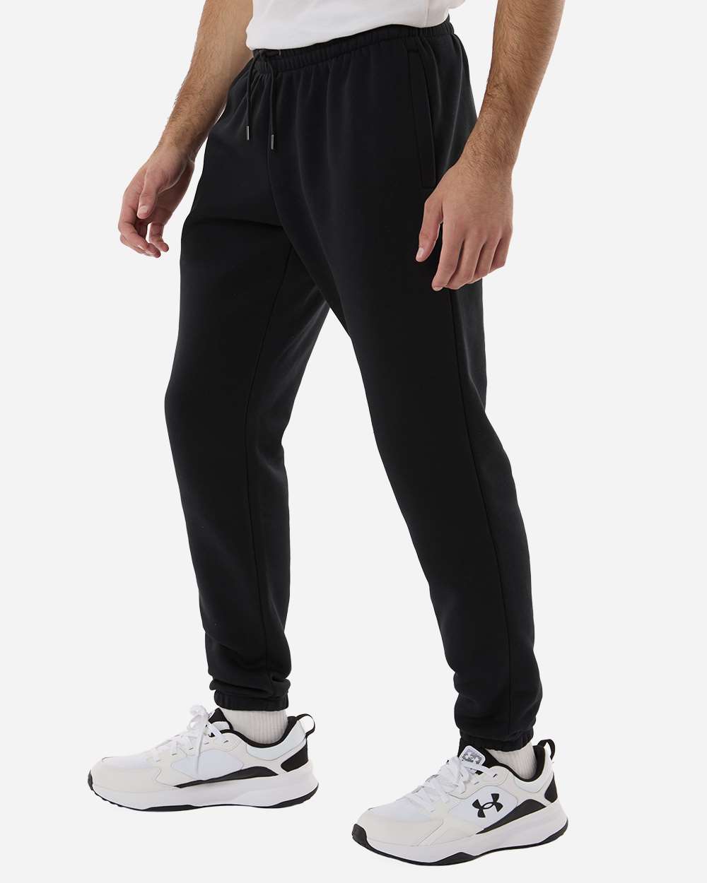 Under Armour Men's Icon Fleece Joggers - 1373882 Black- Pitch Grey