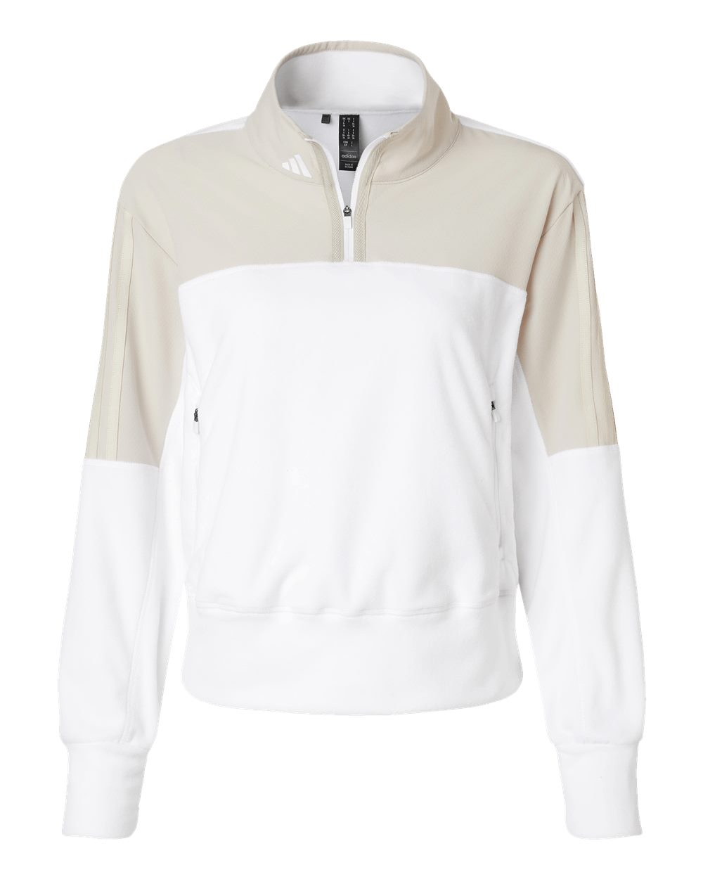 Adidas Women's Fleece Quarter-Zip Pullover - A601 Alumina