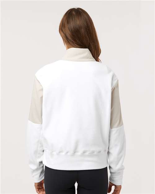 Adidas Women's Fleece Quarter-Zip Pullover - A601 Alumina