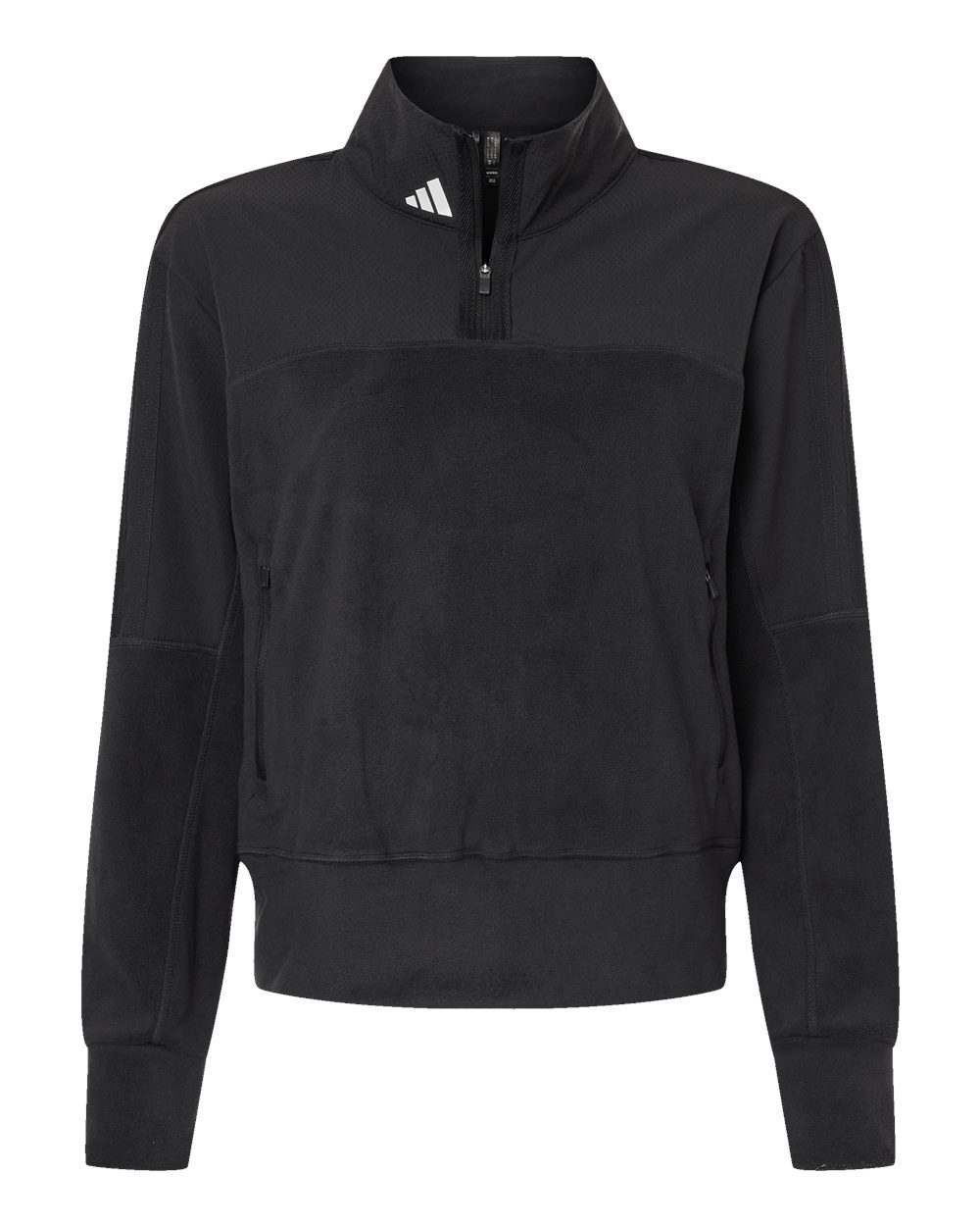 Adidas Women's Fleece Quarter-Zip Pullover - A601 Black