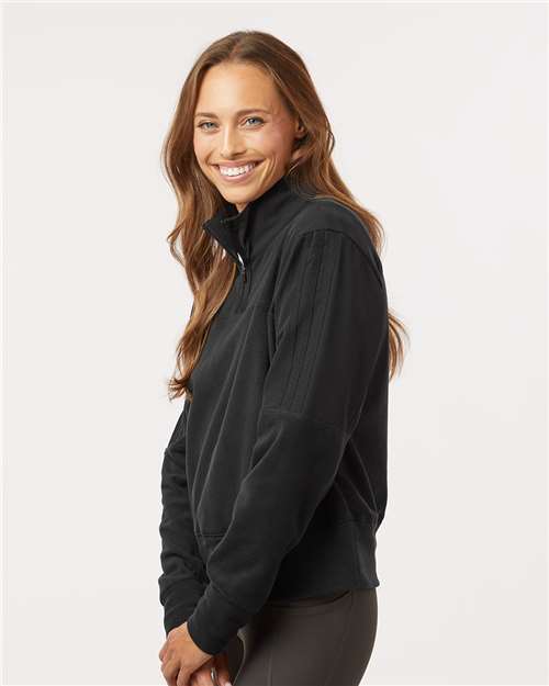 Adidas Women's Fleece Quarter-Zip Pullover - A601 Black