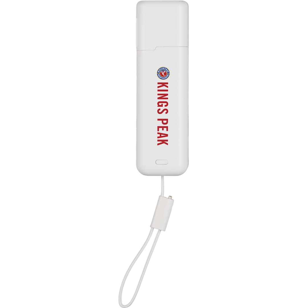 ETL Listed 5000 mAh 20W PD Power Bank with AC Plug - 7122-35 White