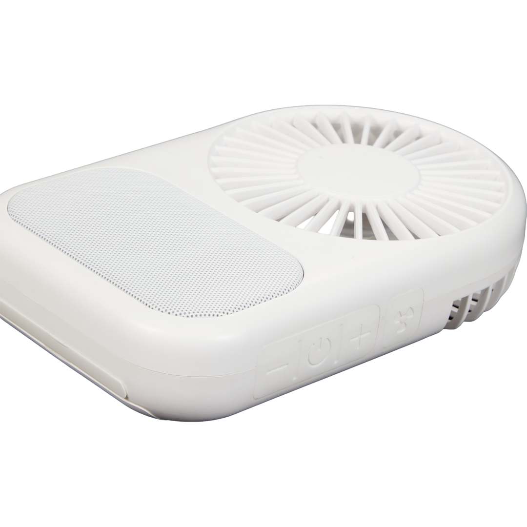 Audio Breeze Desktop Fan with Bluetooth Speaker - 7195-76 White